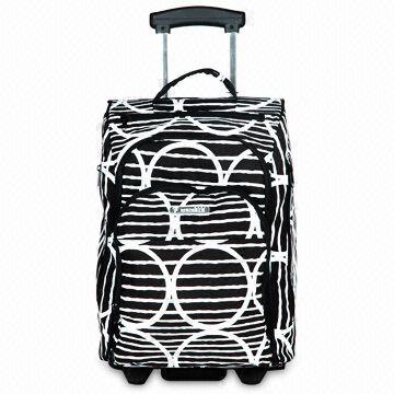 Rolling Duffle Bag in Trolley Design with Top Grip