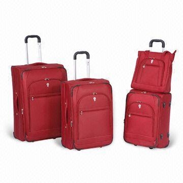 4-piece Luggage Set, Made of EVA