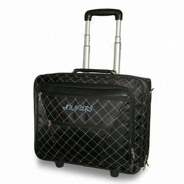 Wheeled Laptop Bag with Self-locking Handle system