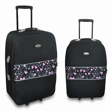 Trolley Cases with 4 Black Skate Wheels