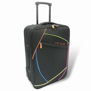 600D Polyester Trolley Cases with Elastic Handle