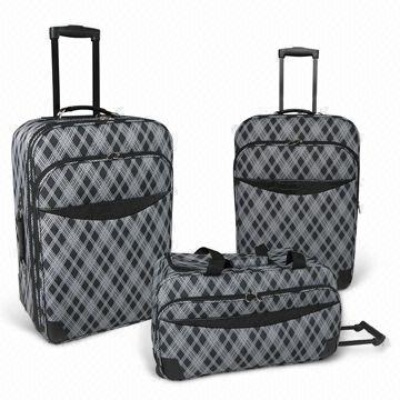 Trolley Case/Bag with Push Button Locking Handle 