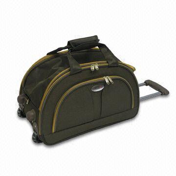 Trolley Bag with Golden Zipper and In-line Wheels