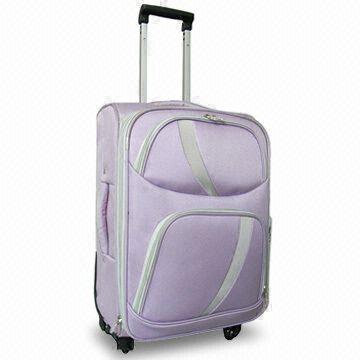 Trolley Case with Spinner Wheels, Elastic Handle