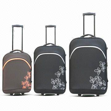 3pcs Trolley Cases, Made of 600D Polyester 