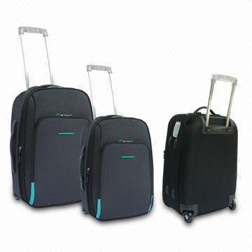 3-piece Trolley Case with Skate Wheels 