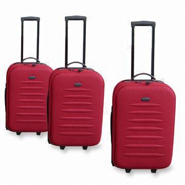 3-piece Trolley Set, Made of 600D Polyester