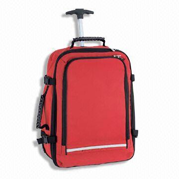 Children Wheeled Backpack with Single Bar Handle 