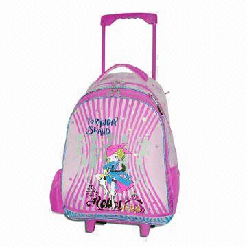 School Trolley Bag with Lovely Printing