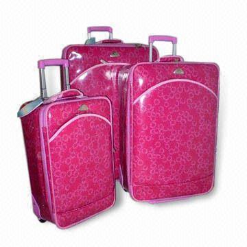 Trolley Bag/Luggage Upright,  Glassy Leather