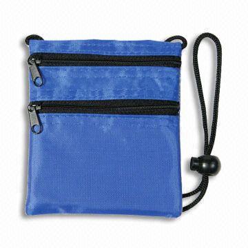 Neck Wallet, Made of 420D Nylon, with 2 Pockets