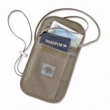 Passport Neck Pouch with Two Large Compartments