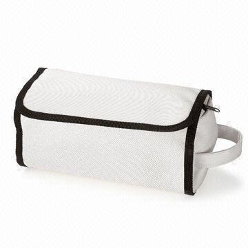 Polyester Cosmetic Bag with 2 PVC Internal Pockets