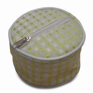 Round-shaped Fabric Cosmetic Bag