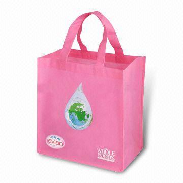 Nonwoven Shopping Bag with Soft Textured Poly 