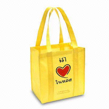 Fabric Shopping Bag with PP Baseboard Bottom 