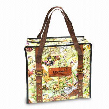 Fabric Shopping Bag with PP Baseboard Bottom 