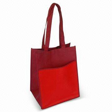 Fashionable Non-woven Shopping Bag with Outer Pock