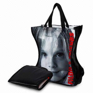 Foldable Shopping Bag with Plastic Button Fitting 