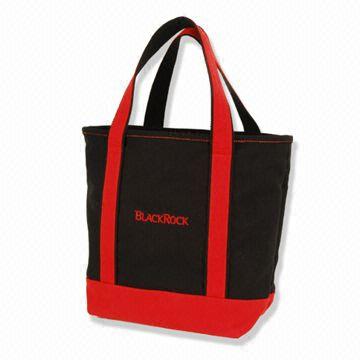 Canvas Shopping Bag with Inner Pockets 