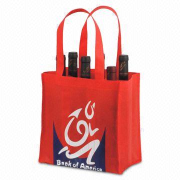 Nonwoven Wine Bag with Silkscreen Printing 