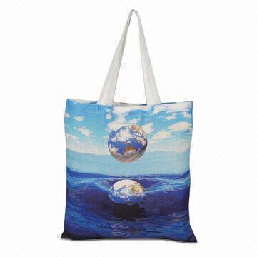 Cotton Shopping Bag with Heat-transfer Printing