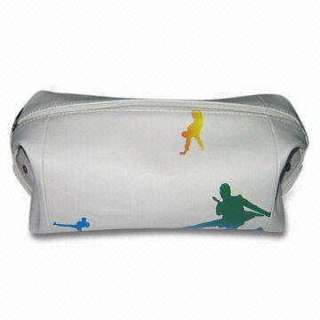 Toiletry Bag, Made of PU, with Offset Printing