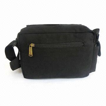 Messenger Bag with Zipper Top Closure