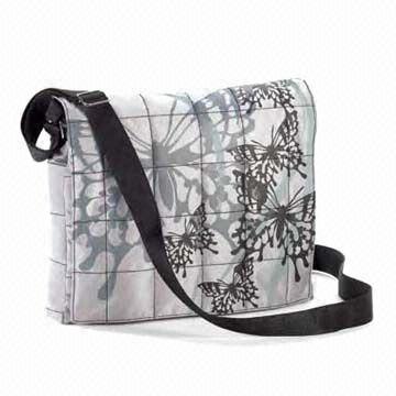 Printed Nylon Messenger Bag  