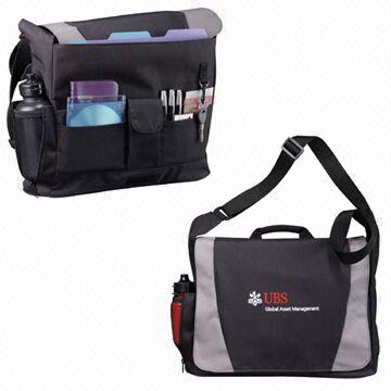 Business Messenger Bag with Mesh Pocket  