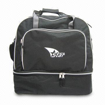 Black Sports Bag with Front Pocket