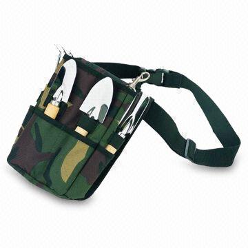 Garden Tools Waist Bag with Camouflage Print