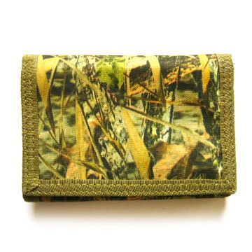 Men's Ripper Wallet, Made of 300D Nylon with Bambo