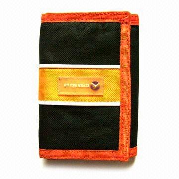 Men's Trifold Ripper Wallet, Made of Nylon