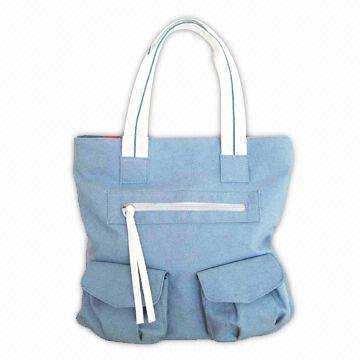 Canvas Handbag with PP Cord Handle