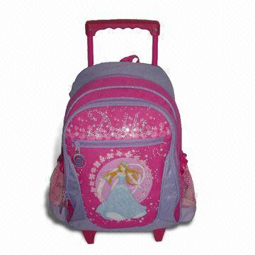 Trolley School Bag, Made of 300D Polyester