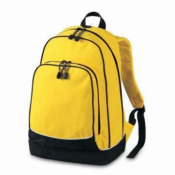 Promotional Backpack, Made of 600D Polyester