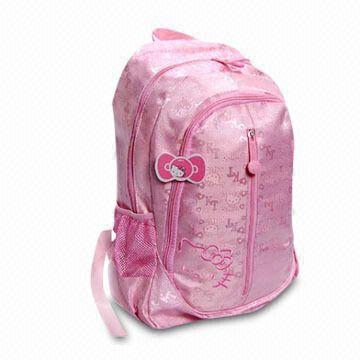 School Backpack Bag, Made of Polyester 600D