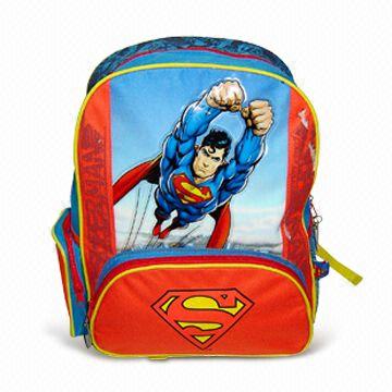 16-inch School Bag, Made of 600 x 300D/PVC