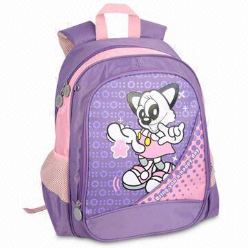 School Bag, Made of 420D PVC Material