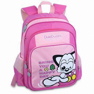 School Bag, Made of 420D PVC