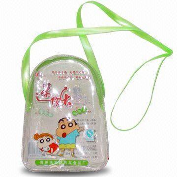 Transparent PVC Bag with Webbing Shoulder Strip