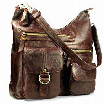 Women's PU Shoulder Bag, Front Side with 4 Pockets