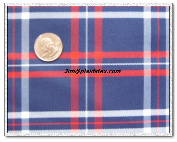 polyester plaid fabric