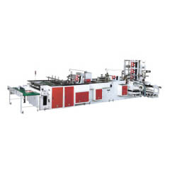 Fully Automatic High Speed Rope Threading, Patching Bag Making Machine