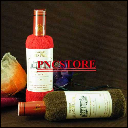 Towel Cake 100% Cotton Wash Cloth Wine Towel Home 