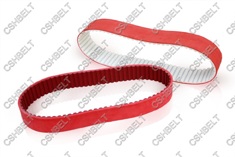 red rubber coating belt