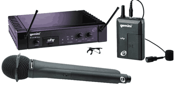 Gemini Handheld and Lavalier Wireless System UX-16