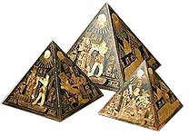 Brass pyramids 