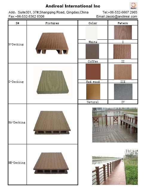 wood plastic  decking